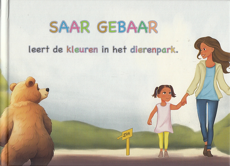 Saar Gebaar leert de kleuren in het dierenpark